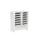 pigeon holes white with 12 spaces