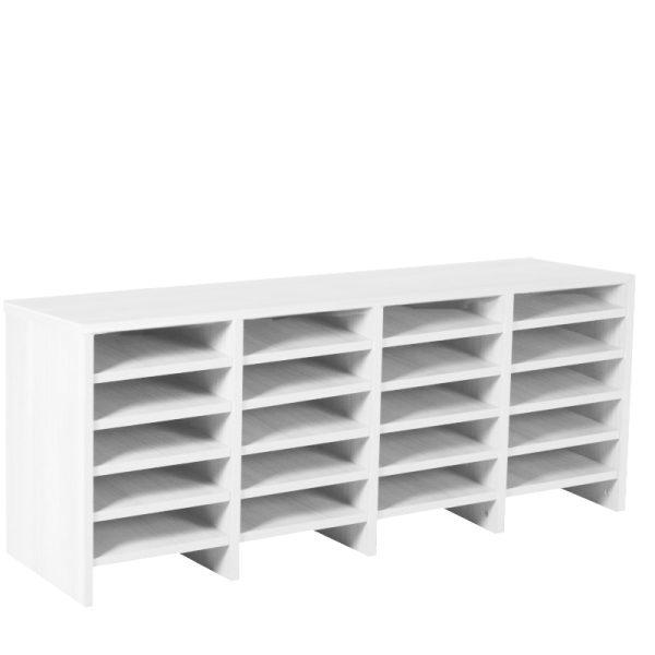 pigeon hole sorter white with 24 spaces