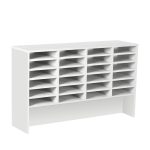 pigeon holes white with 24 spaces