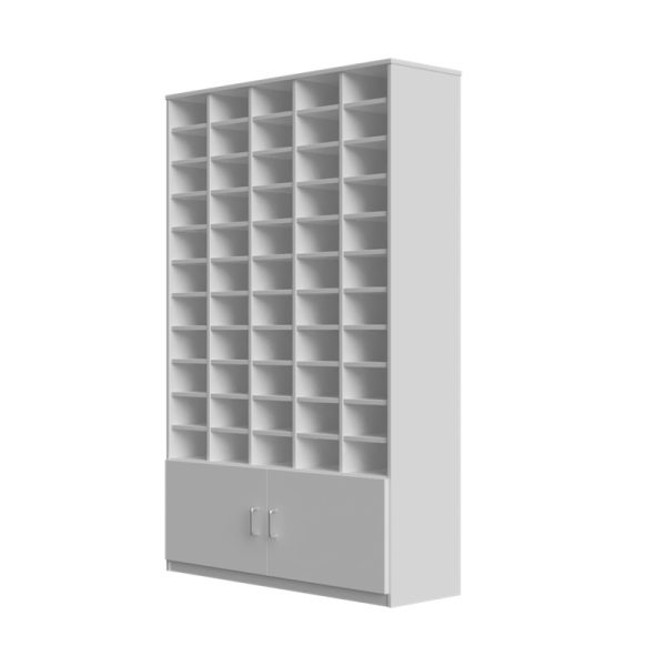 55 Pigeon Hole Unit With Cupboard GO