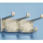 wall mounted coat hooks silver with 3 hooks