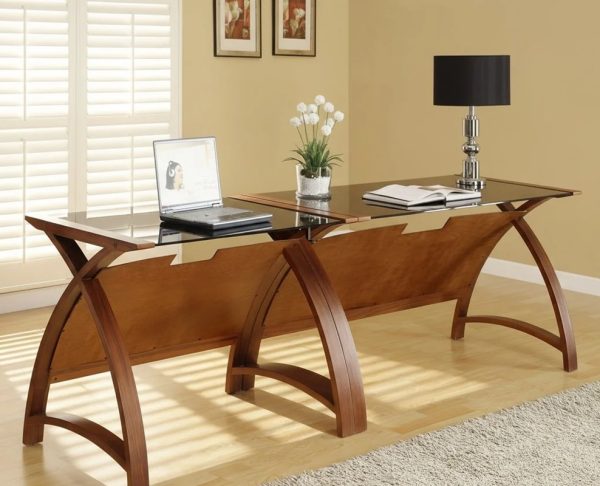 walnut home office desks