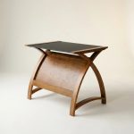 walnut home office desk
