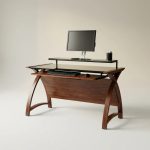 walnut home office desk