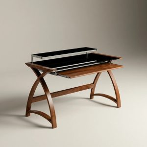 walnut home office desk