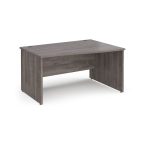 wave office grey oak desk panel end right return
