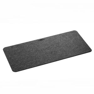 desk pad in grey felt