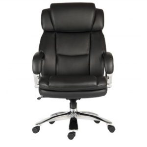 heavy duty office chair black leather