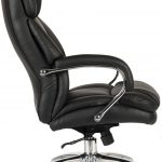 heavy duty office chair black leather