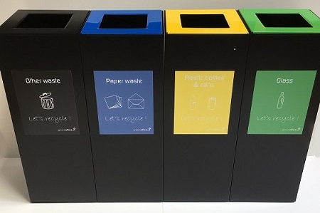 office recycling bin