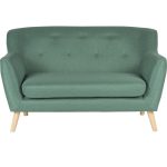 reception sofa skandi style in green fabric