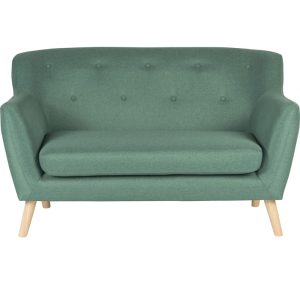 reception sofa skandi style in green fabric