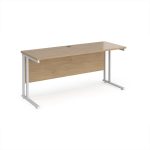 office desk kendal oak desk top with white cantilever frame