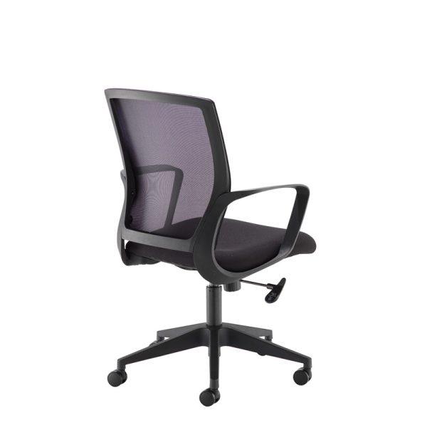 mesh back office chair back view