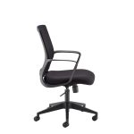 mesh office chair black side view