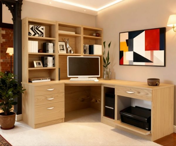 home office desk classic oak