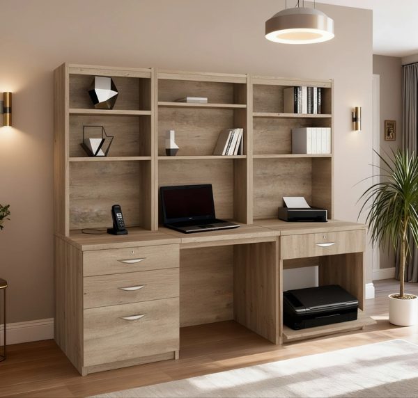 home office desk grey