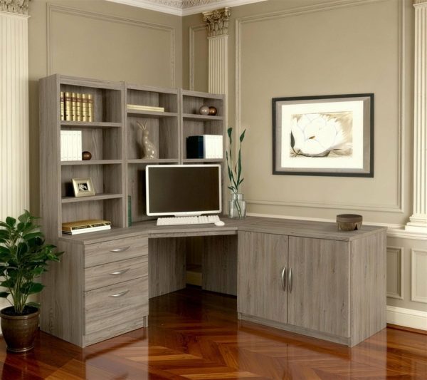 home office desk grey
