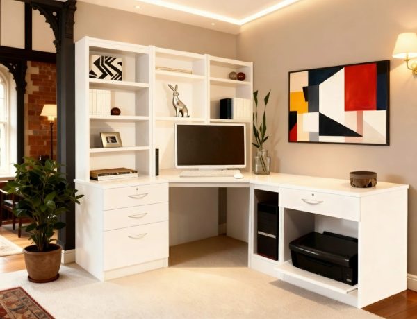 home office desk white