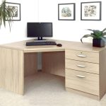 home office corner desk with drawer unit