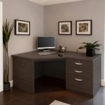 home office desk black with drawers