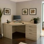 home office desk grey. Corner desk with storage