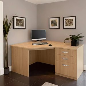 home office desk sandstone. Corner desk with drawers