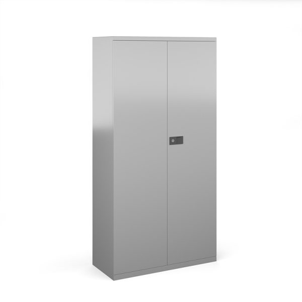steel office cupboard silver