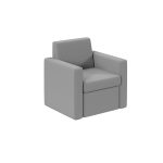 reception sofa grey fabric