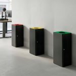 lockable office recycling bin