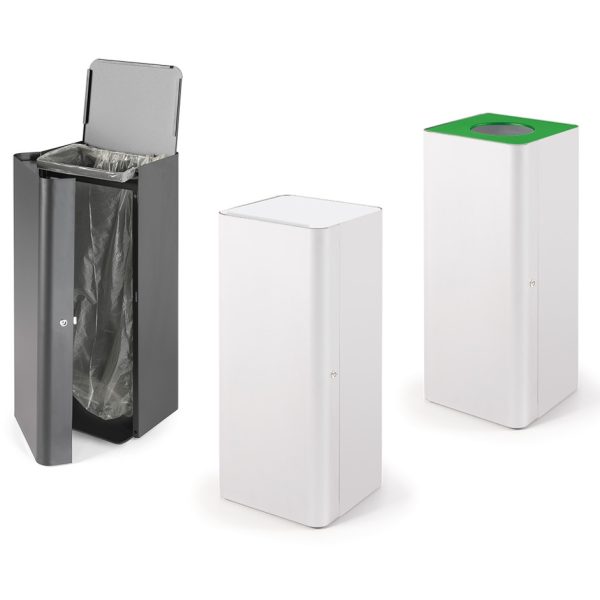 office recycling bin with lock
