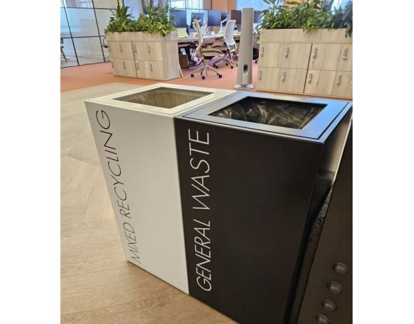 office recycling bin General Waste and Mixed Recycling in office