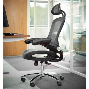 mesh back office chair in office