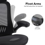 mesh office chair pivot arms illustration