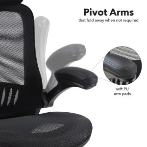 mesh office chair pivot arms illustration