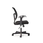 mesh office chair black side view