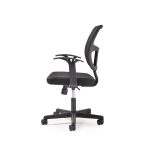 mesh office chair black side view