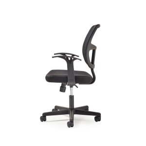 mesh office chair black side view