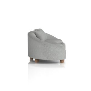 3 seater sofa for receptions in grey fabric