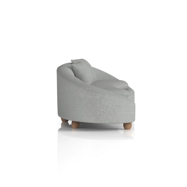3 seater sofa for receptions in grey fabric