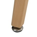 skandi style table leg close up of foot