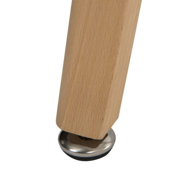 skandi style table leg close up of foot