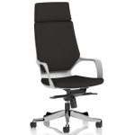 executive high back office chair in black fabric