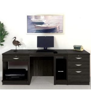 home office desk in black finish
