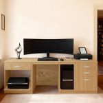 home office desk oak with drawers and storage