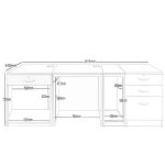 home office desk dimensions drawing