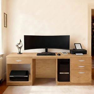 Home Office Desk Wellington Eight English Oak