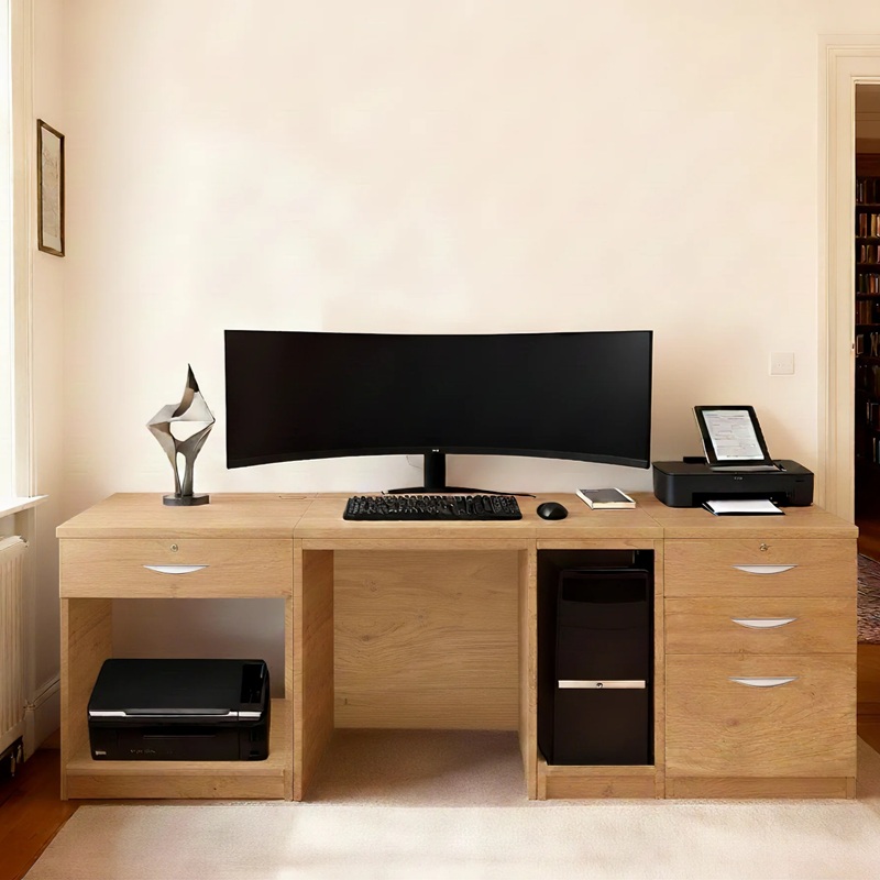 Home Office Desk Wellington Eight English Oak