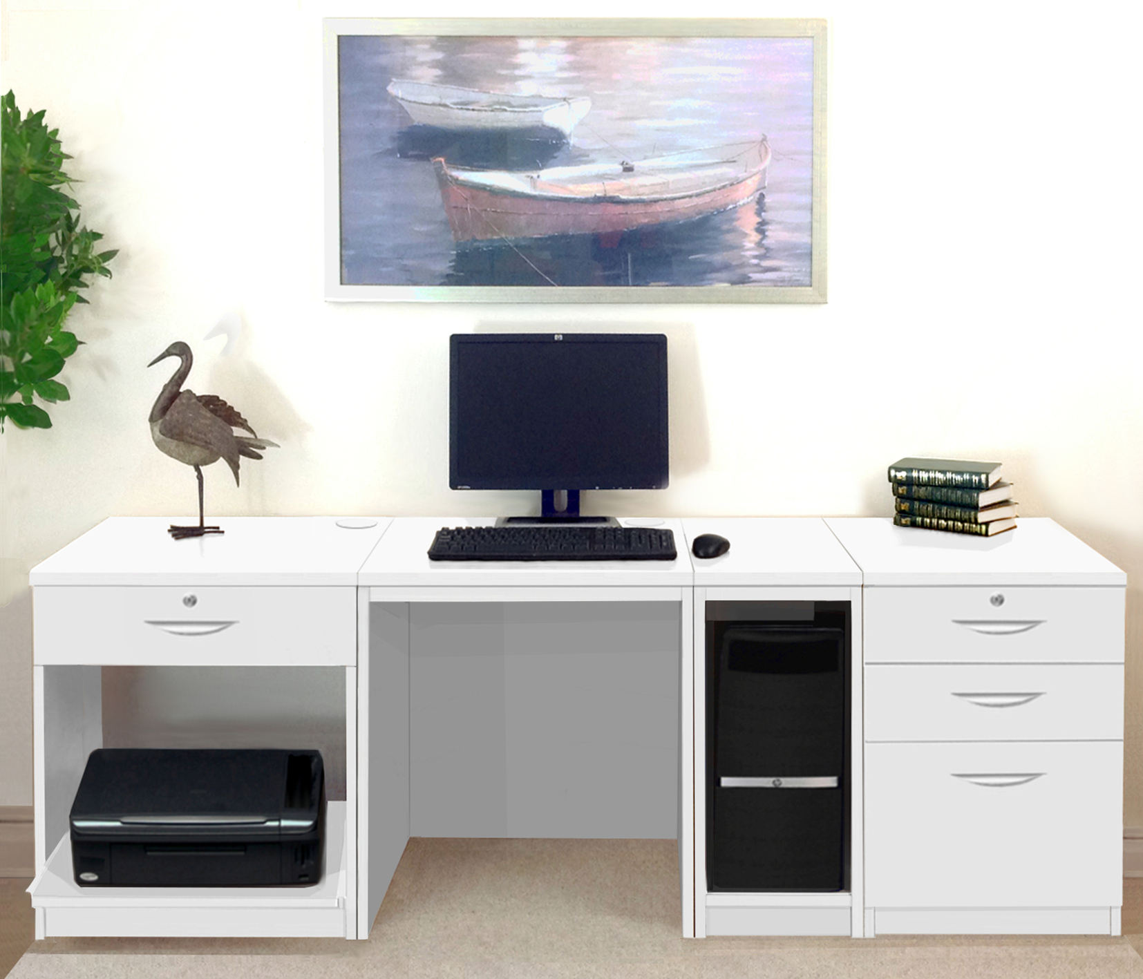 home office desk white