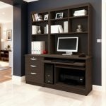 home office desk black with storage